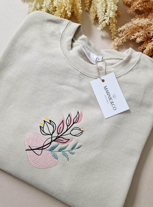 Leafy Floral Swearshirt